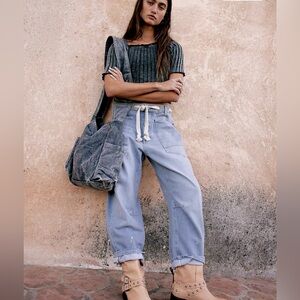 We The Free Moxie Pull-On Barrel Jeans